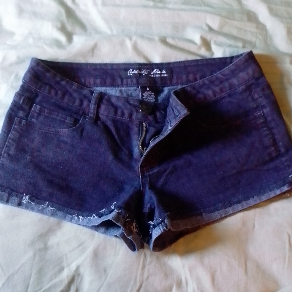 Leopard print Dark Red and Blue shorts Celebrity Pink brand, Junior's size 5